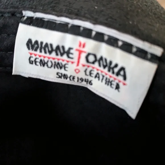 Minnetonka The Silverton Hat Black Leather Silver Concho Embellishments XL - Picture 8 of 13